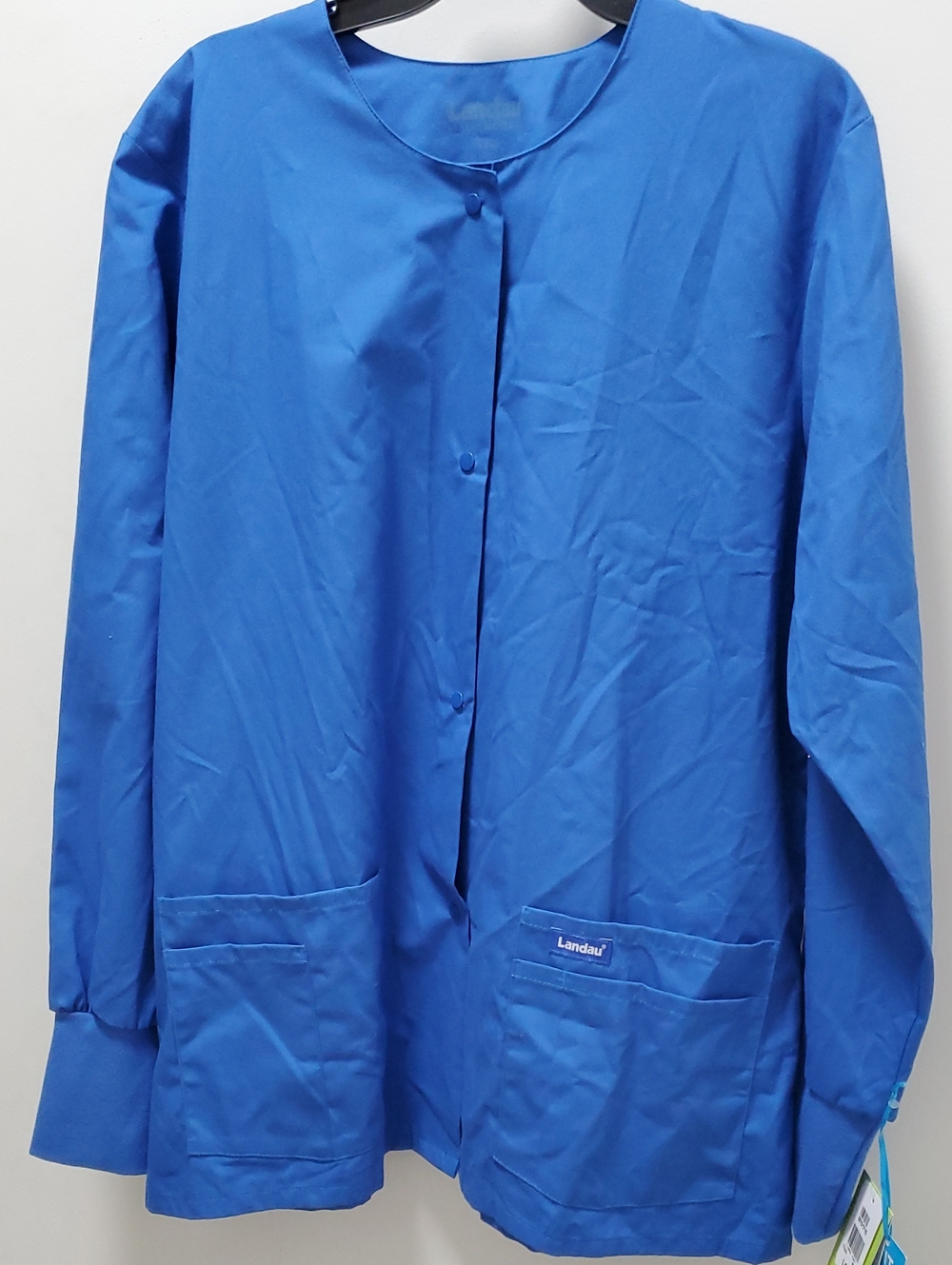 Landau Royal Blue Utility Jacket with Patch Pockets